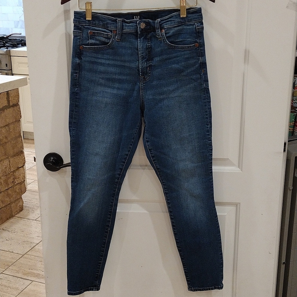 Gap True Skinny High Rise Jeans Size 30S Medium Wash